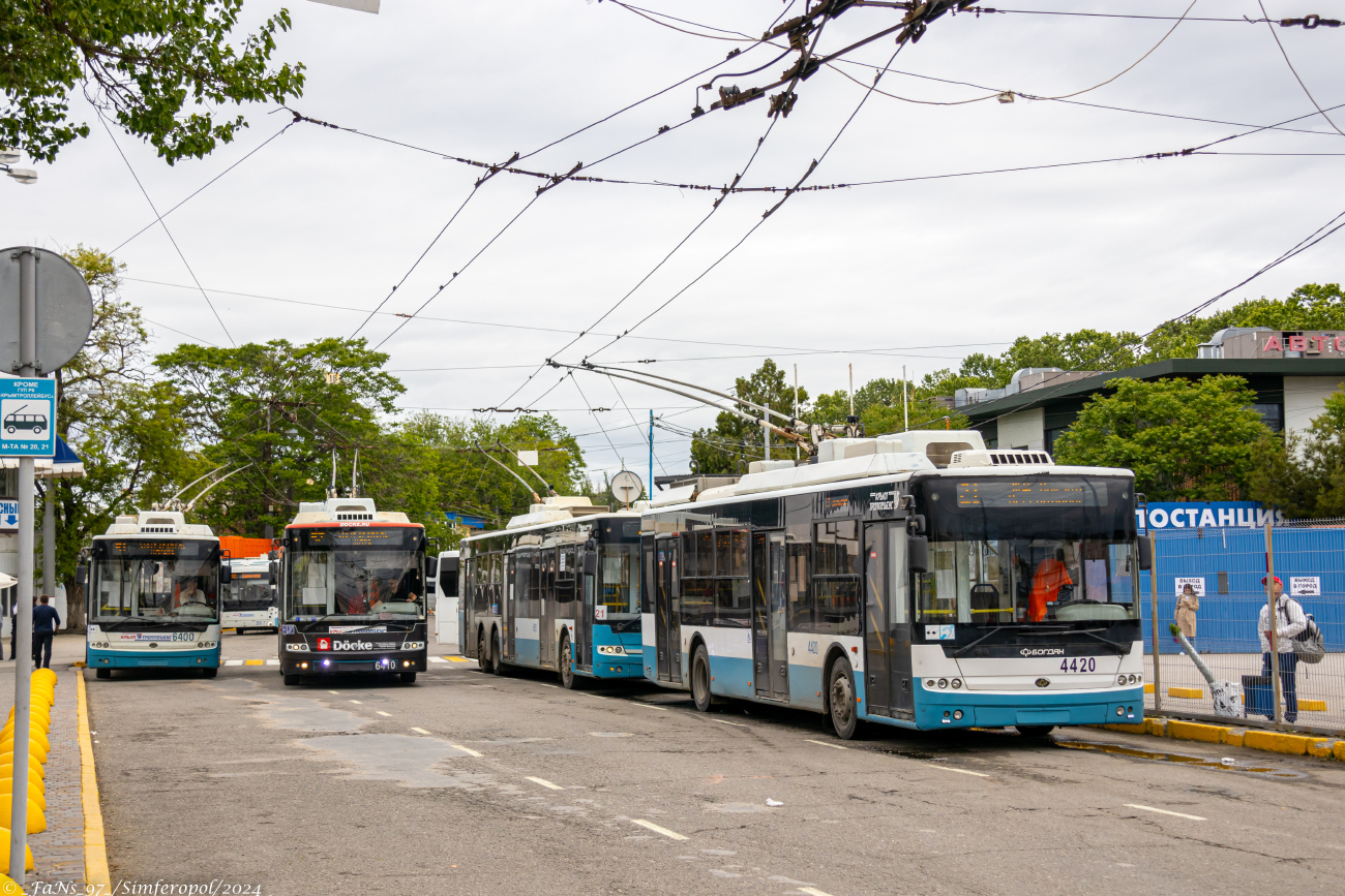 Крымский троллейбус, Богдан Т70115 № 6410; Крымский троллейбус, Богдан Т70115 № 4420