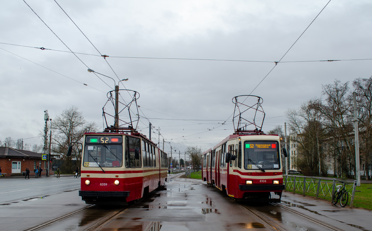 Санкт-Петербург, ЛВС-86К № 8209; Санкт-Петербург, 71-147К (ЛВС-97К) № 8108