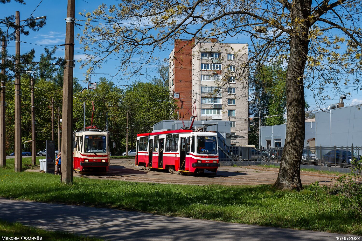 Санкт-Петербург, 71-134К (ЛМ-99К) № 0444; Санкт-Петербург — Конечные станции и разворотные кольца Санкт-Петербург, 71-134К (ЛМ-99К) № 0444; Санкт-Петербург — Конечные станции и разворотные кольца