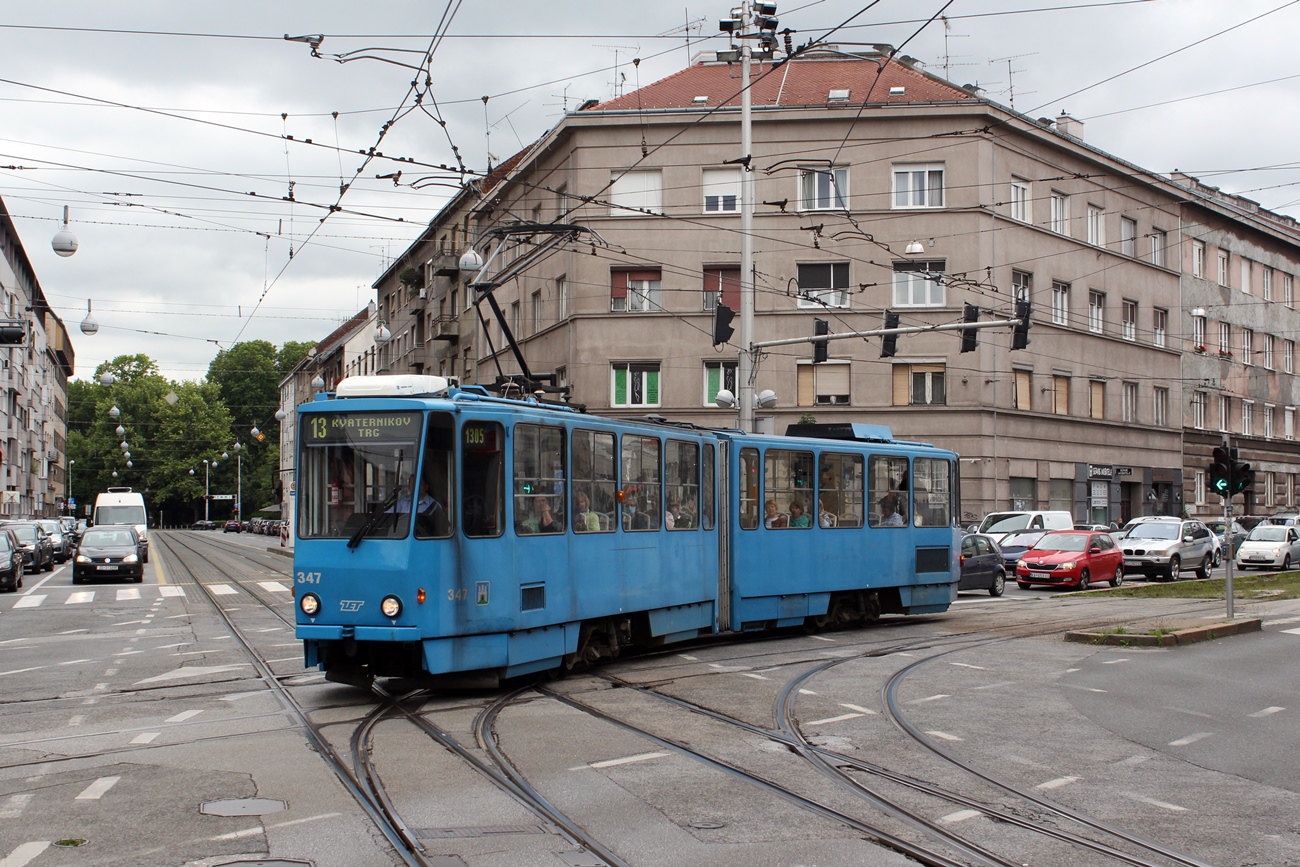 Загреб, Tatra KT4YU № 347