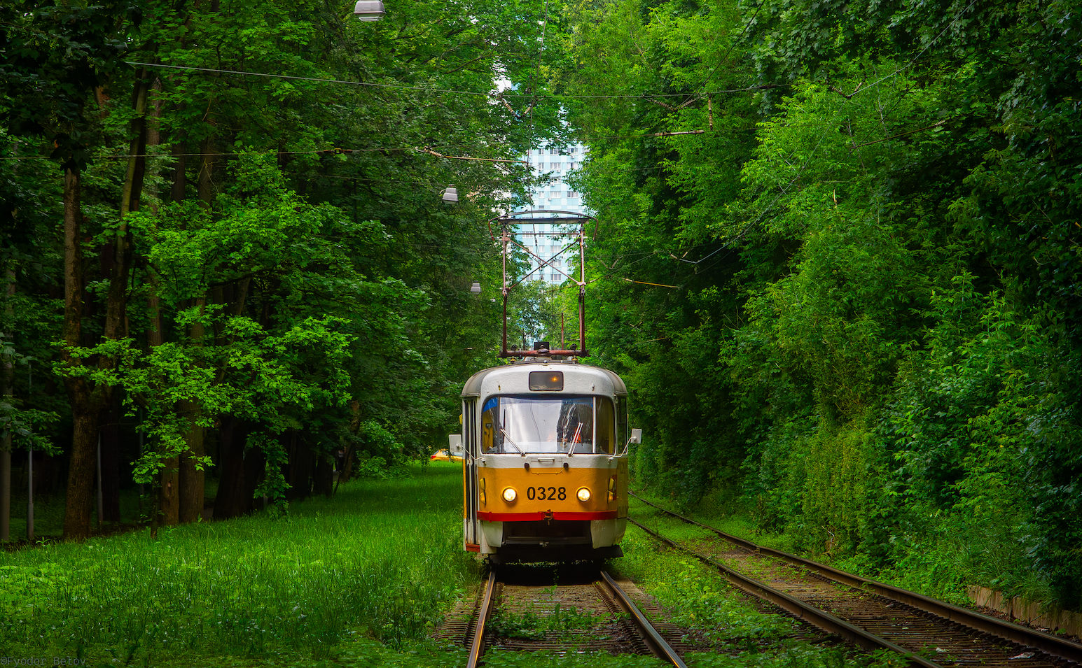 Москва, Tatra T3SU № 0328