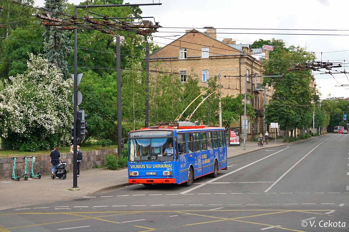 Вильнюс, Škoda 14Tr17/6M № 2670