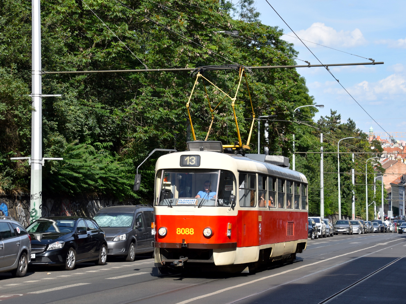 Прага, Tatra T3M2-DVC № 8088