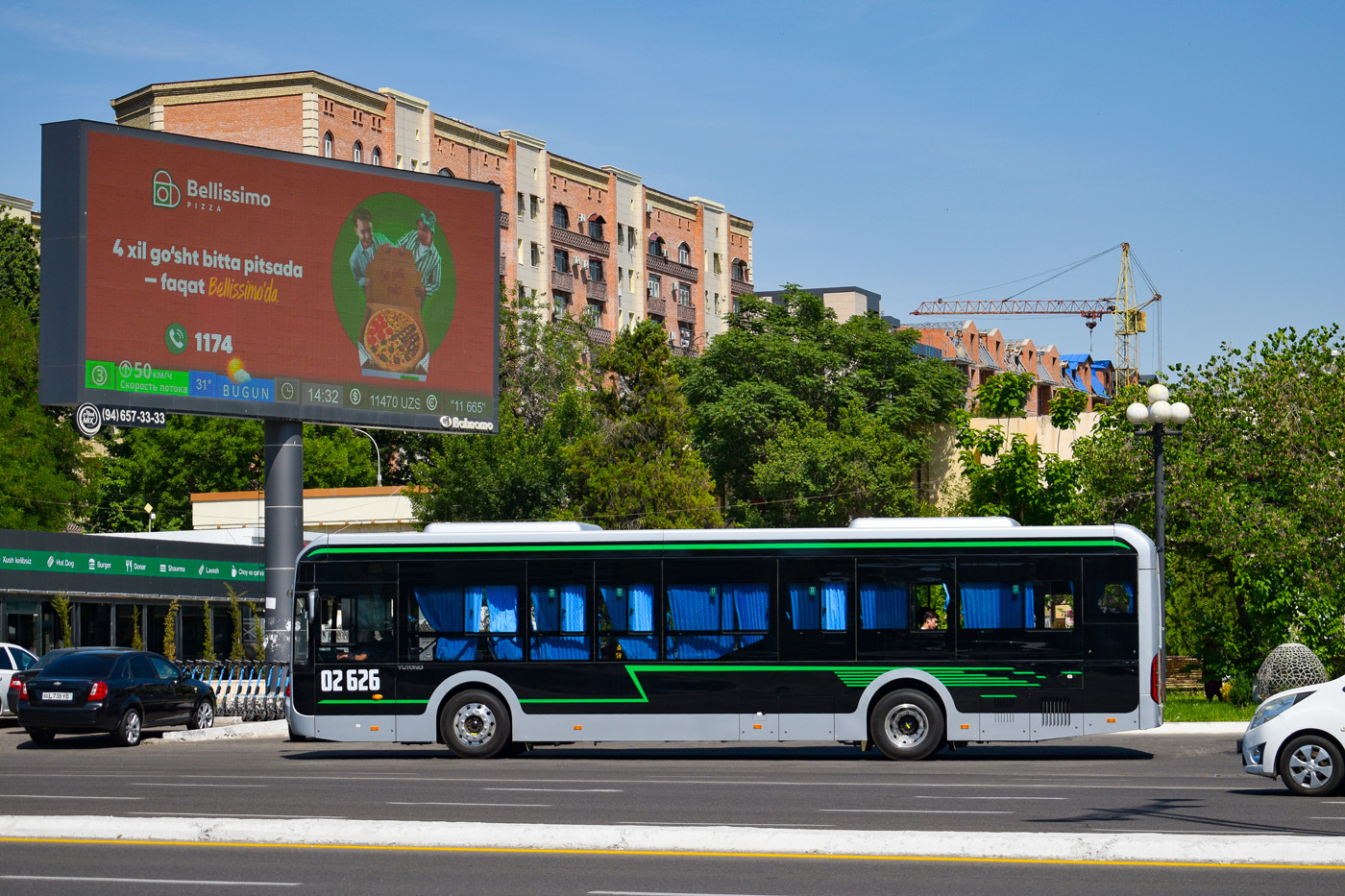 Ташкент, Yutong ZK6126BEVG № 02626