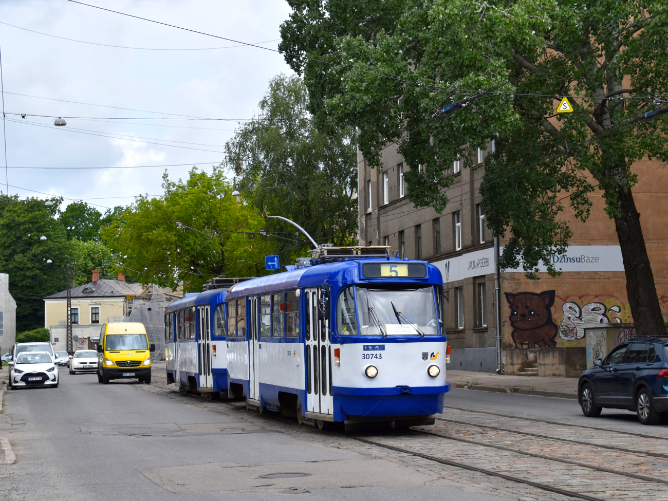 Riga, Tatra T3A Br. 30743