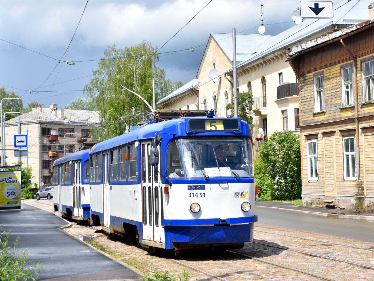 Рига, Tatra T3A № 31651