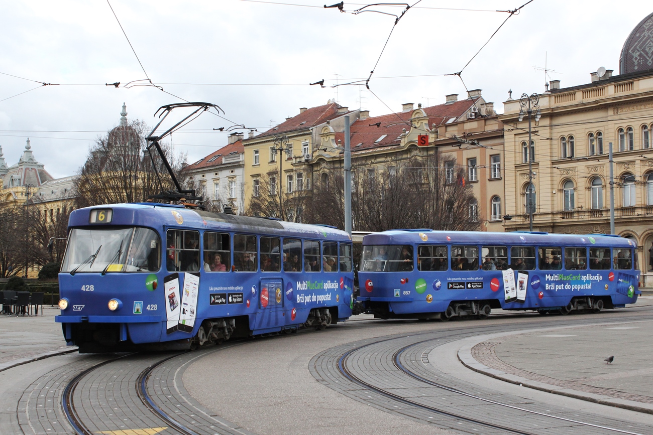 Загреб, Tatra T4YU № 428