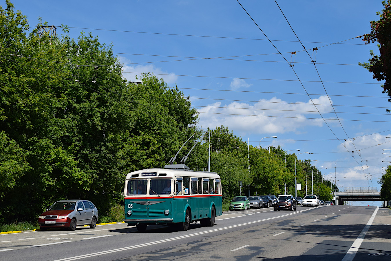 Брно, Škoda 6Tr2 № 135; Брно — Dopravní nostalgie 2024 a DOD Vozovna Slatina