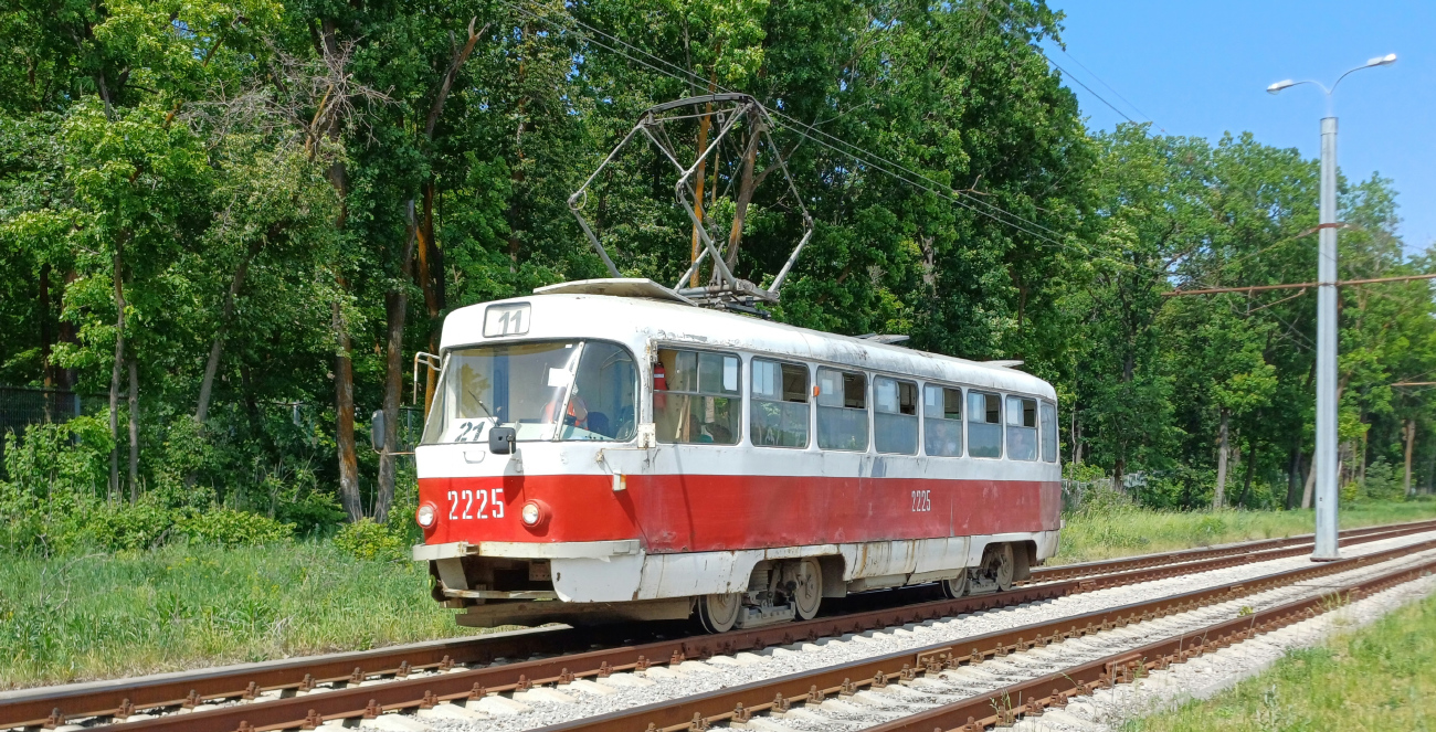 Самара, Tatra T3SU (двухдверная) № 2225