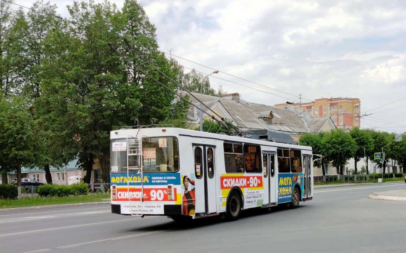 Йошкар-Ола, ЗиУ-682ГМ1 (с широкой передней дверью) № 309