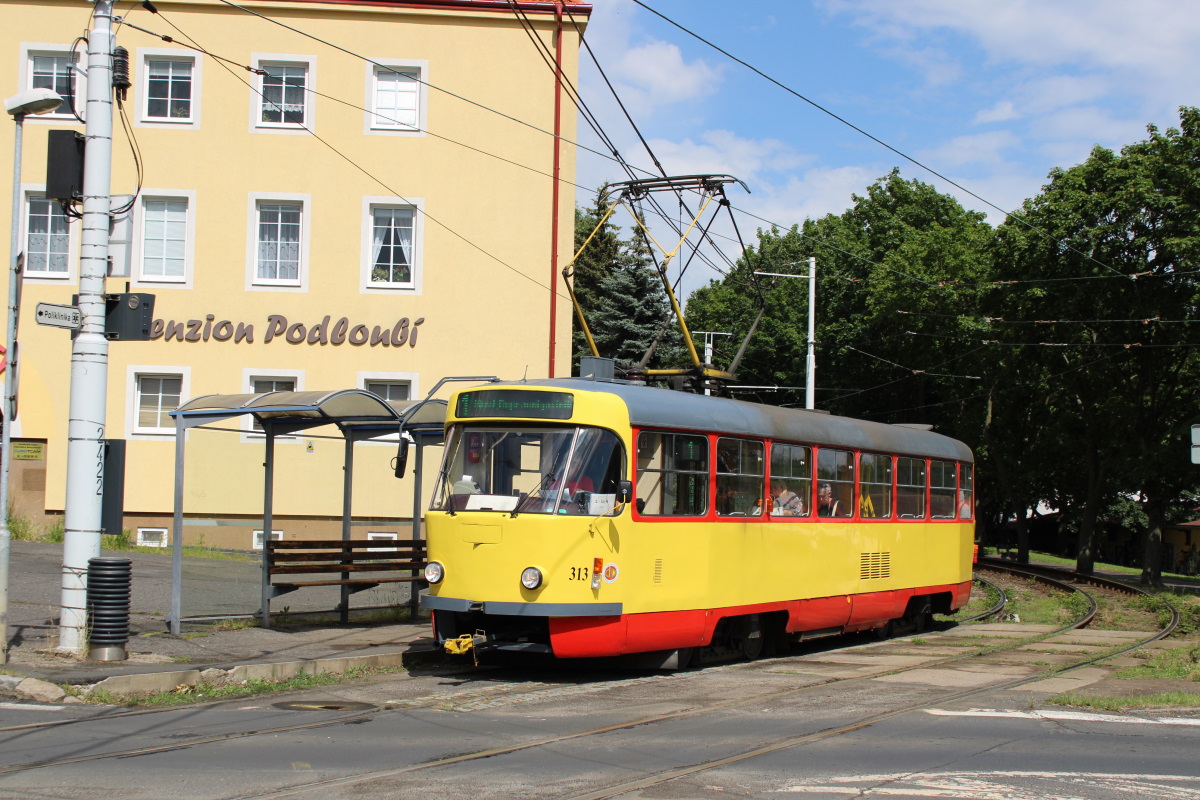 Most - Litvínov, Tatra T3M.3 N°. 313