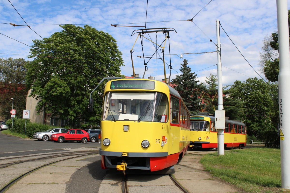 Мост ― Литвинов, Tatra T3M.3 № 312