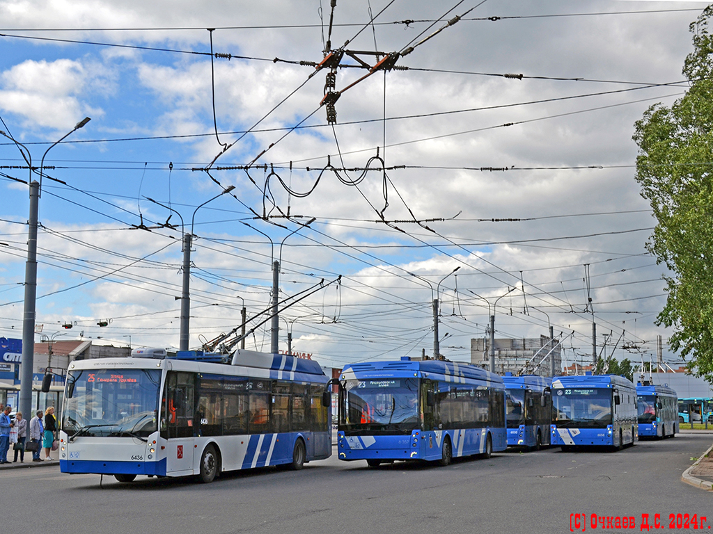 Санкт-Петербург, Тролза-5265.00 «Мегаполис» № 6436; Санкт-Петербург, Тролза-5265.08 «Мегаполис» № 6057; Санкт-Петербург, Тролза-5265.08 «Мегаполис» № 6058