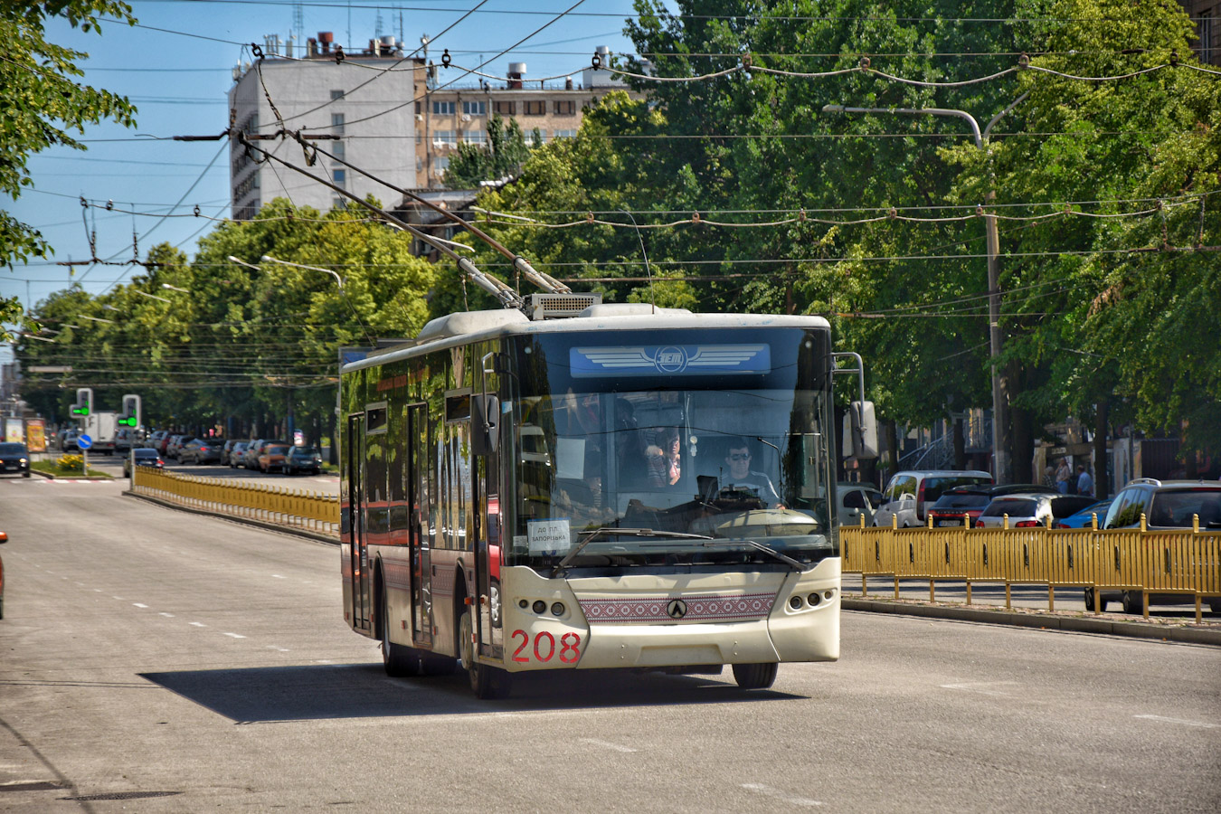 Запорожье, ЛАЗ E183D1 № 208
