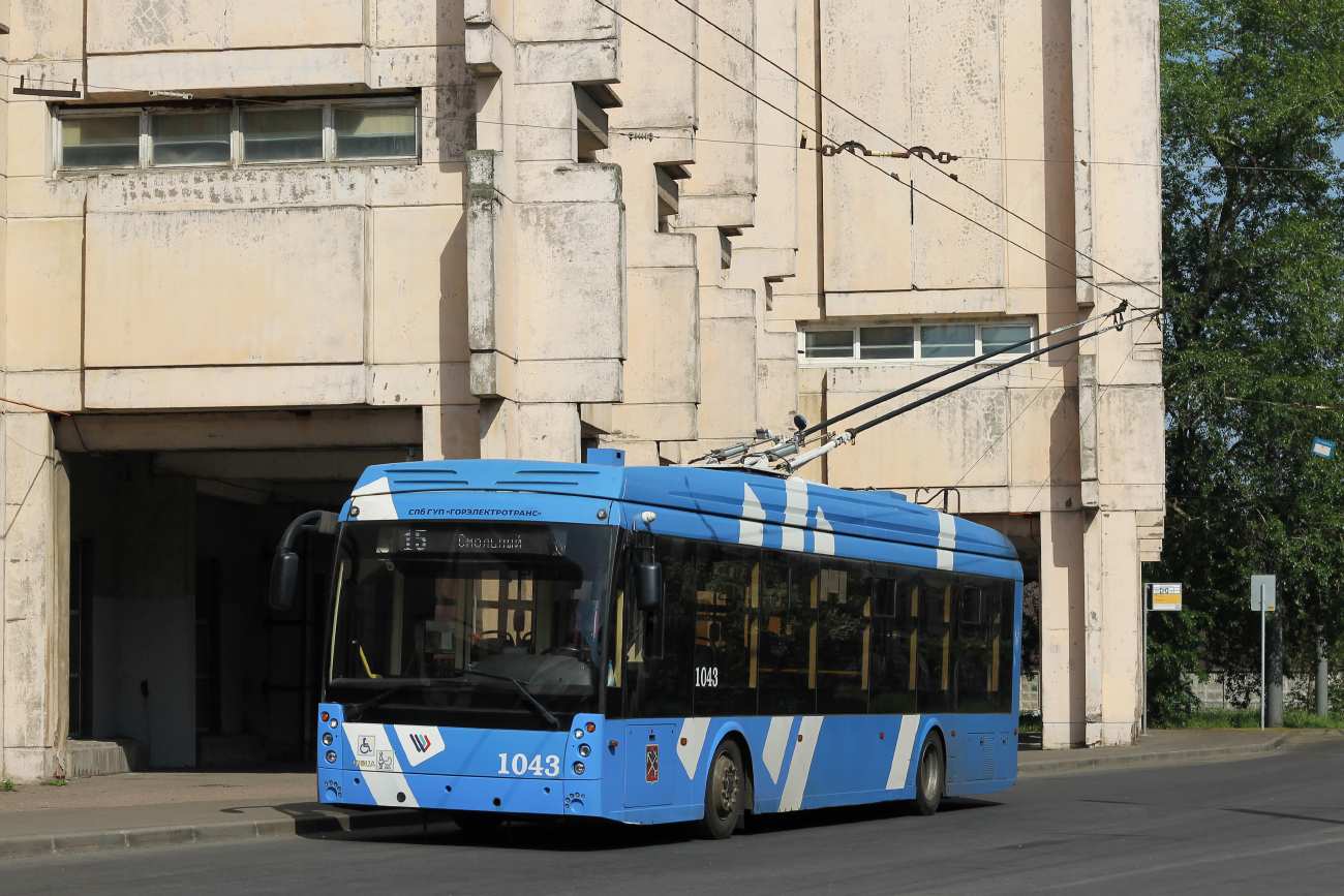 Sankt Peterburgas, Trolza-5265.08 “Megapolis” nr. 1043 Sankt Peterburgas, Trolza-5265.08 “Megapolis” nr. 1043