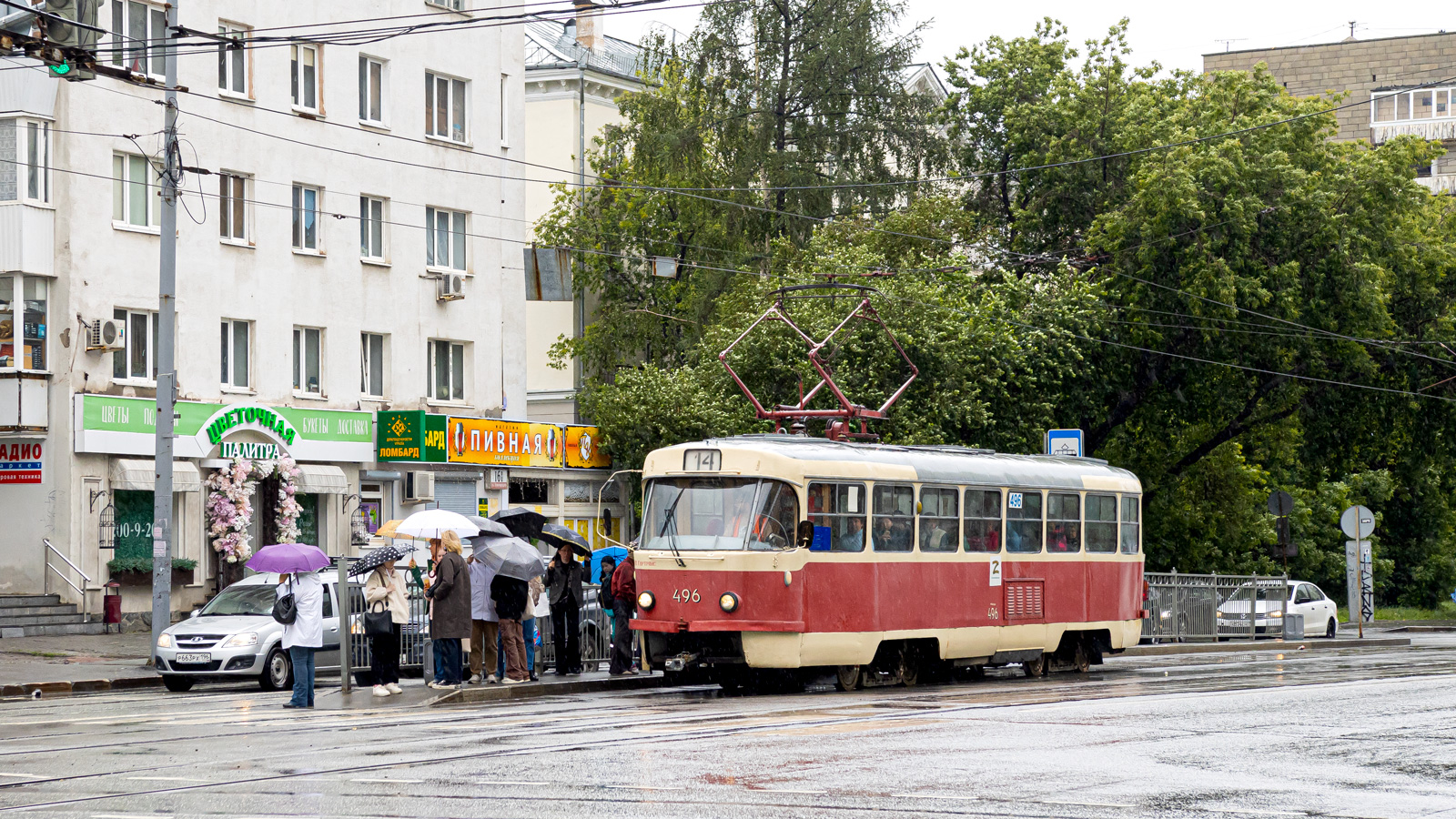 Екатеринбург, Tatra T3SU (двухдверная) № 496