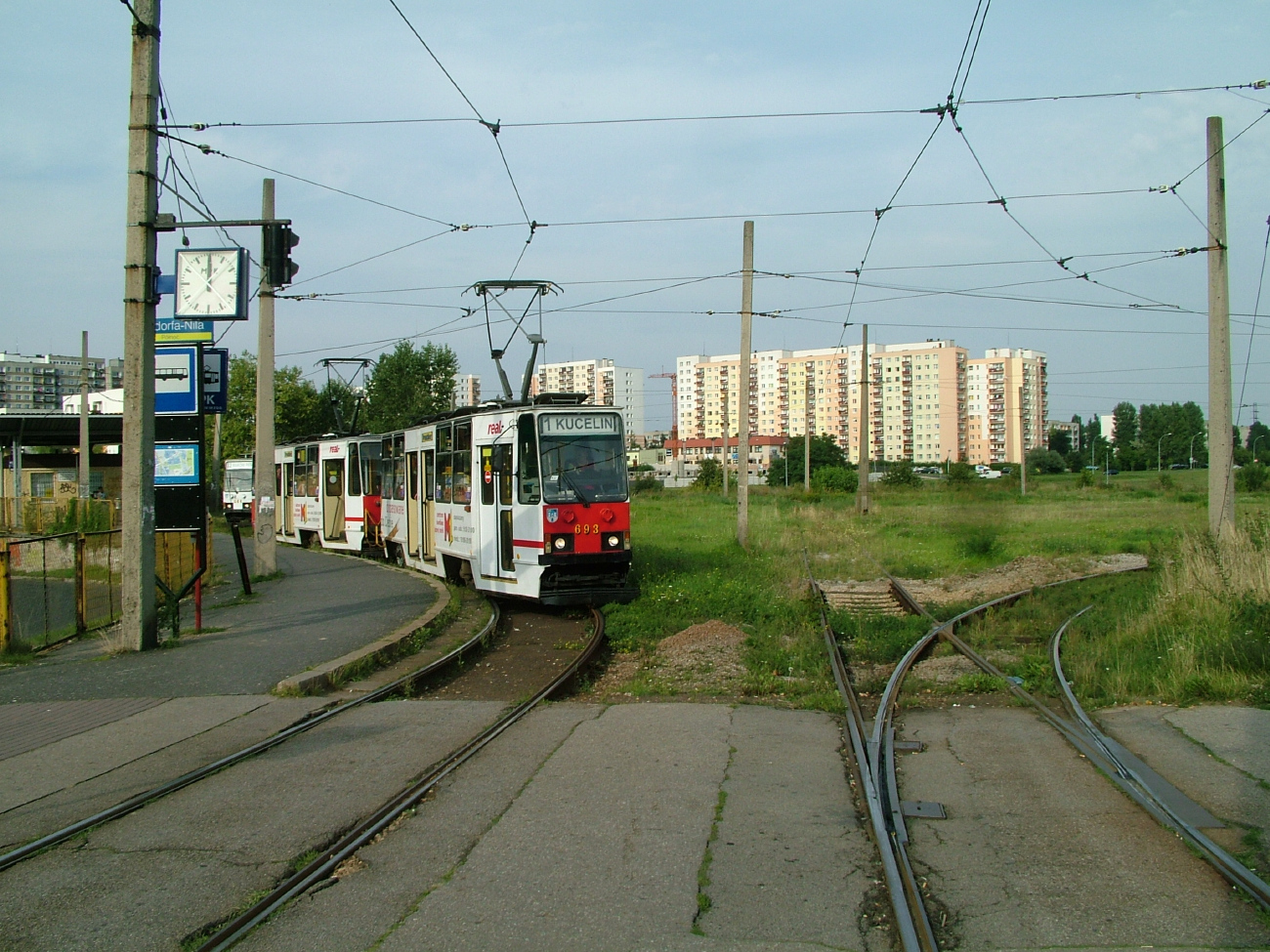 Ченстохова, Konstal 105Na № 693; Ченстохова — Трамвайные линии и инфраструктура