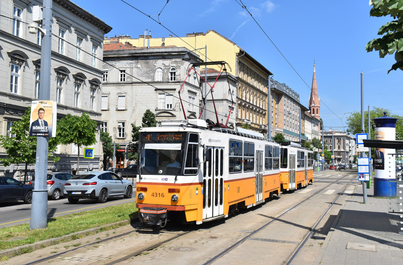 Будапешт, Tatra T5C5K2 № 4316
