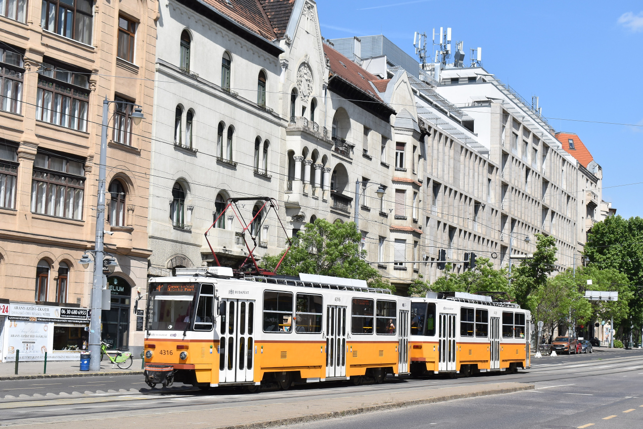 Будапешт, Tatra T5C5K2 № 4316