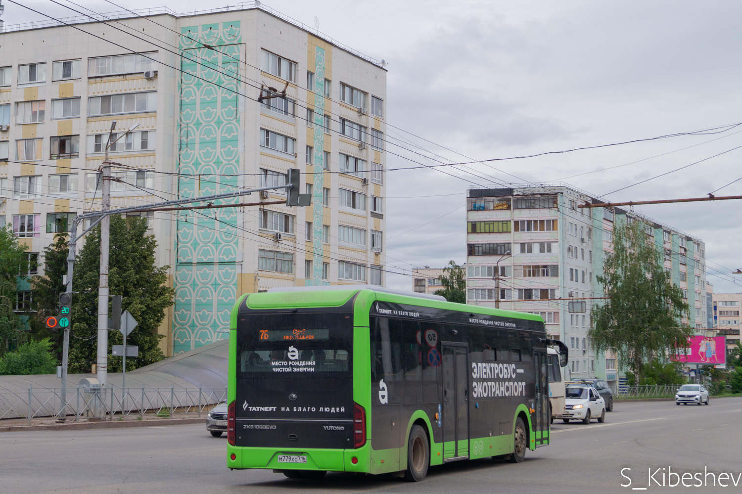 Альметьевск, Yutong ZK6106BEVG (QazTehna) № М 779 ХС 716