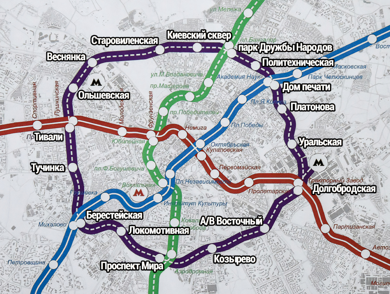 Минск — Метрополитен — Схемы