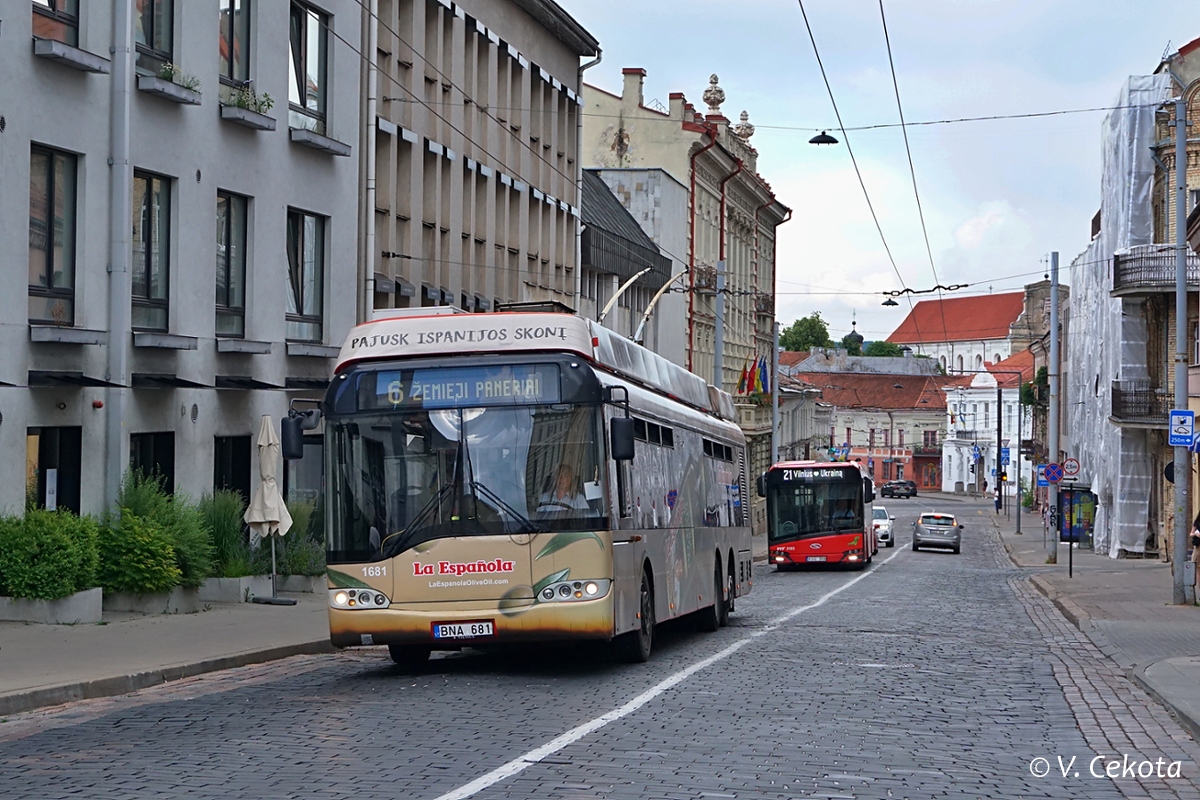 Вильнюс, Solaris Trollino II 15 AC № 1681