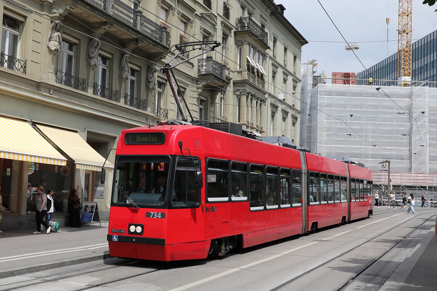 Берн, ACMV/ABB/Duewag Be 4/8 № 734