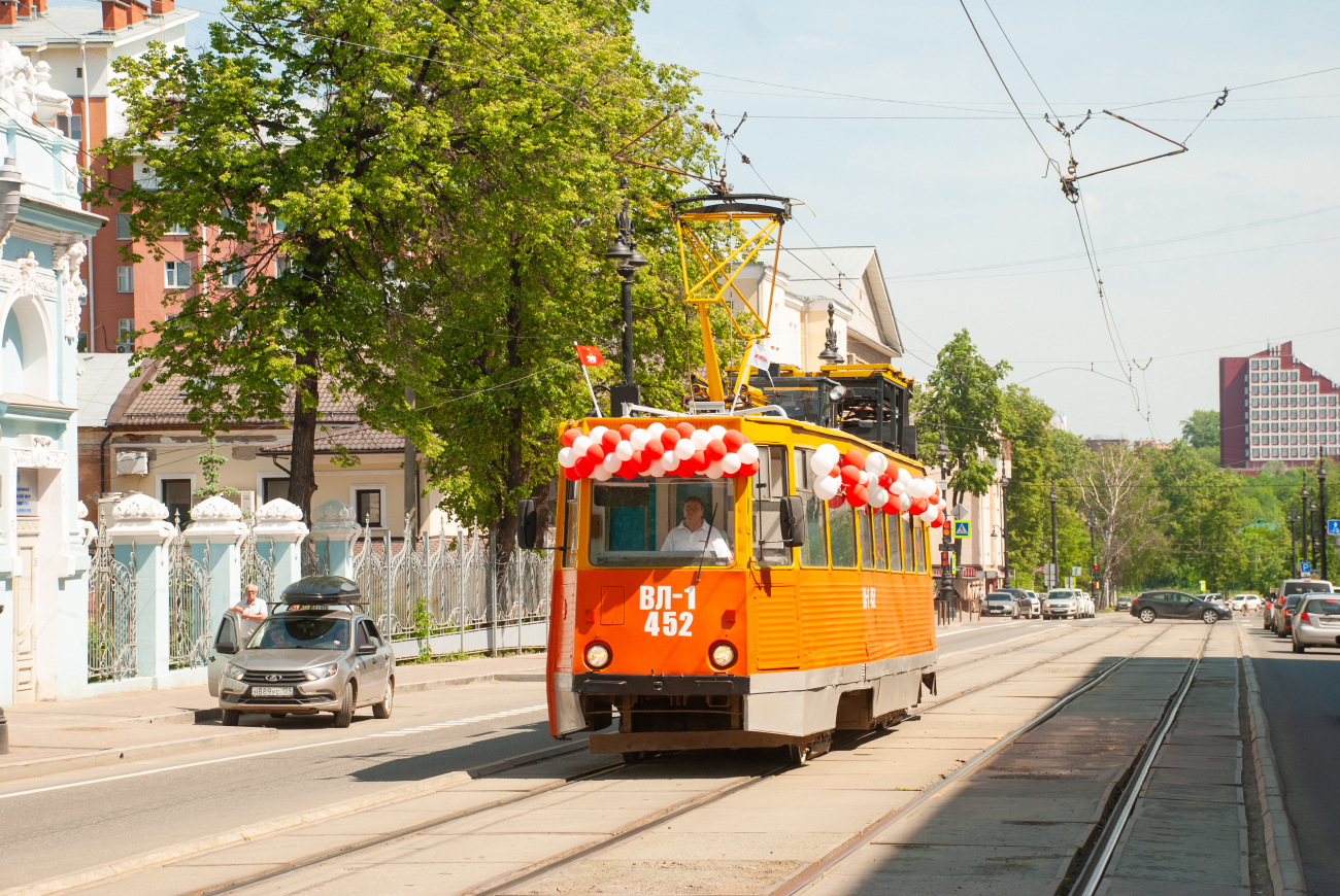 Пермь, 71-605 (КТМ-5М3) № ВЛ-1 (452); Пермь — Парад трамваев в честь дня города Перми