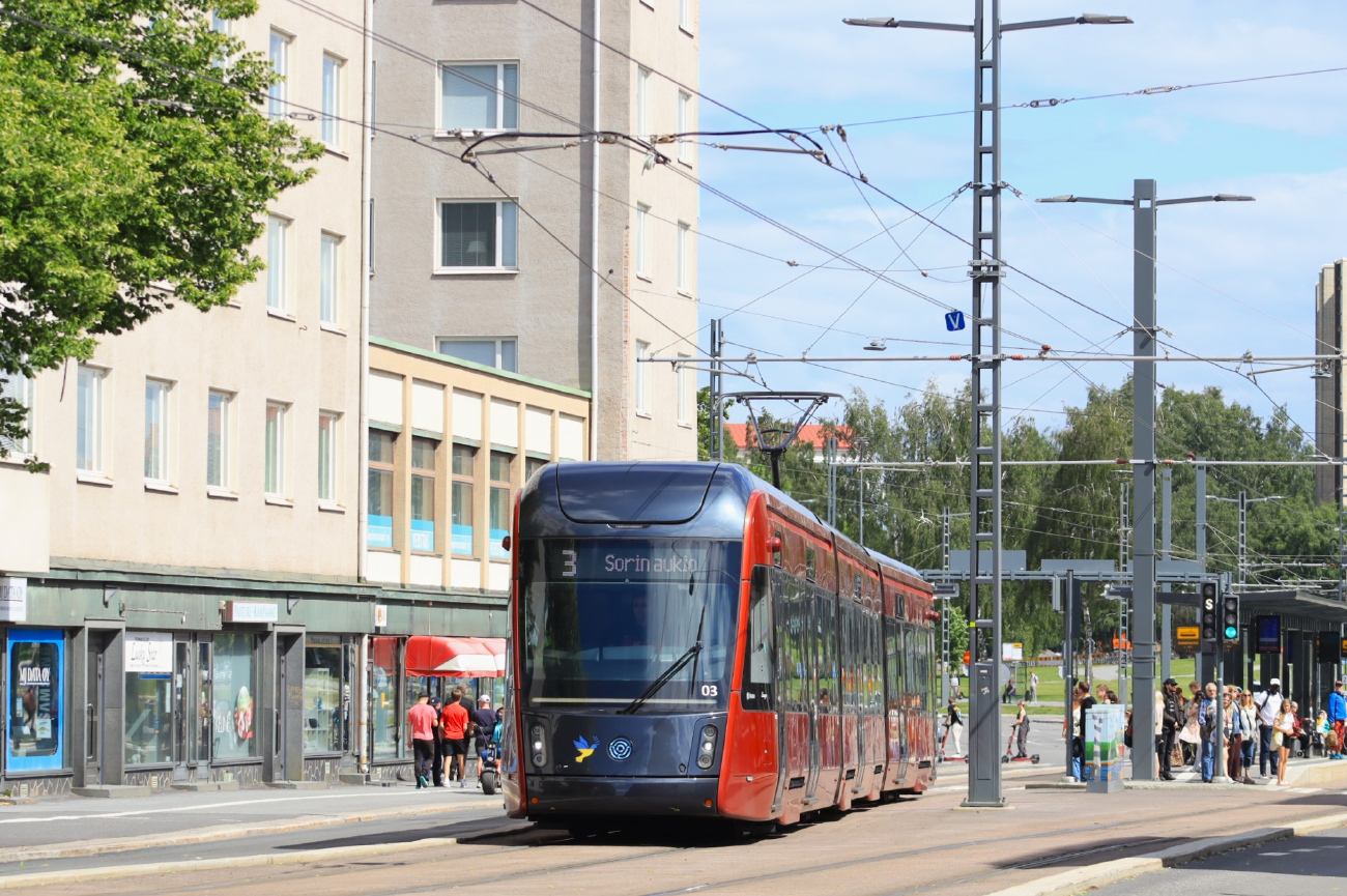 Tampere, Škoda ForCity Smart Artic X34 N°. TRO03