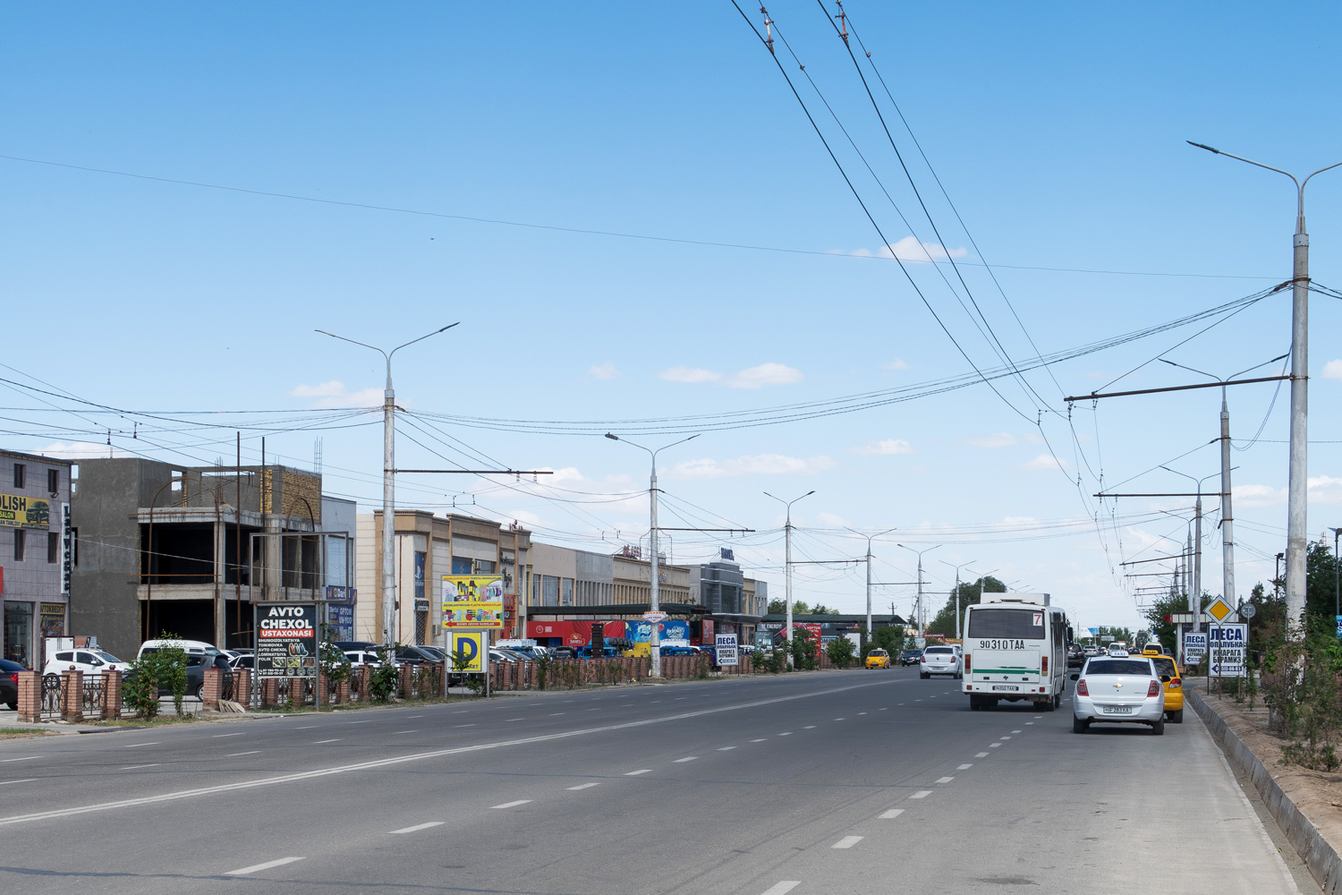 Ургенч — Троллейбусная сеть и инфраструктура