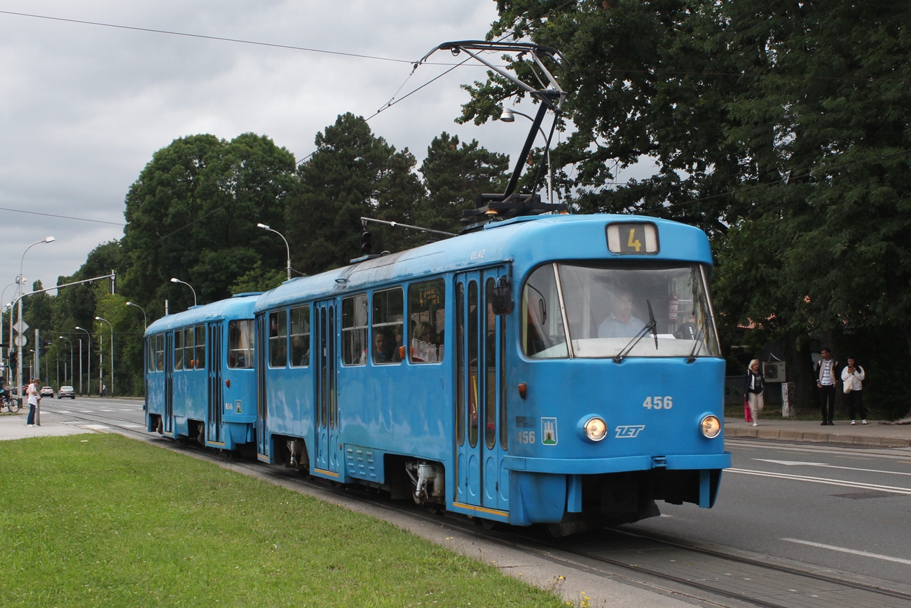 Загреб, Tatra T4YU № 456