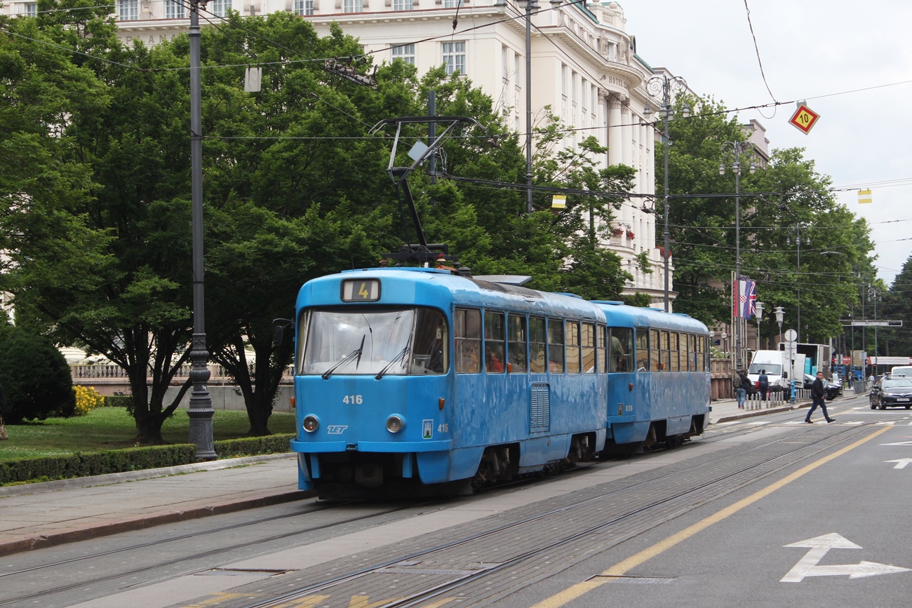 Загреб, Tatra T4YU № 416