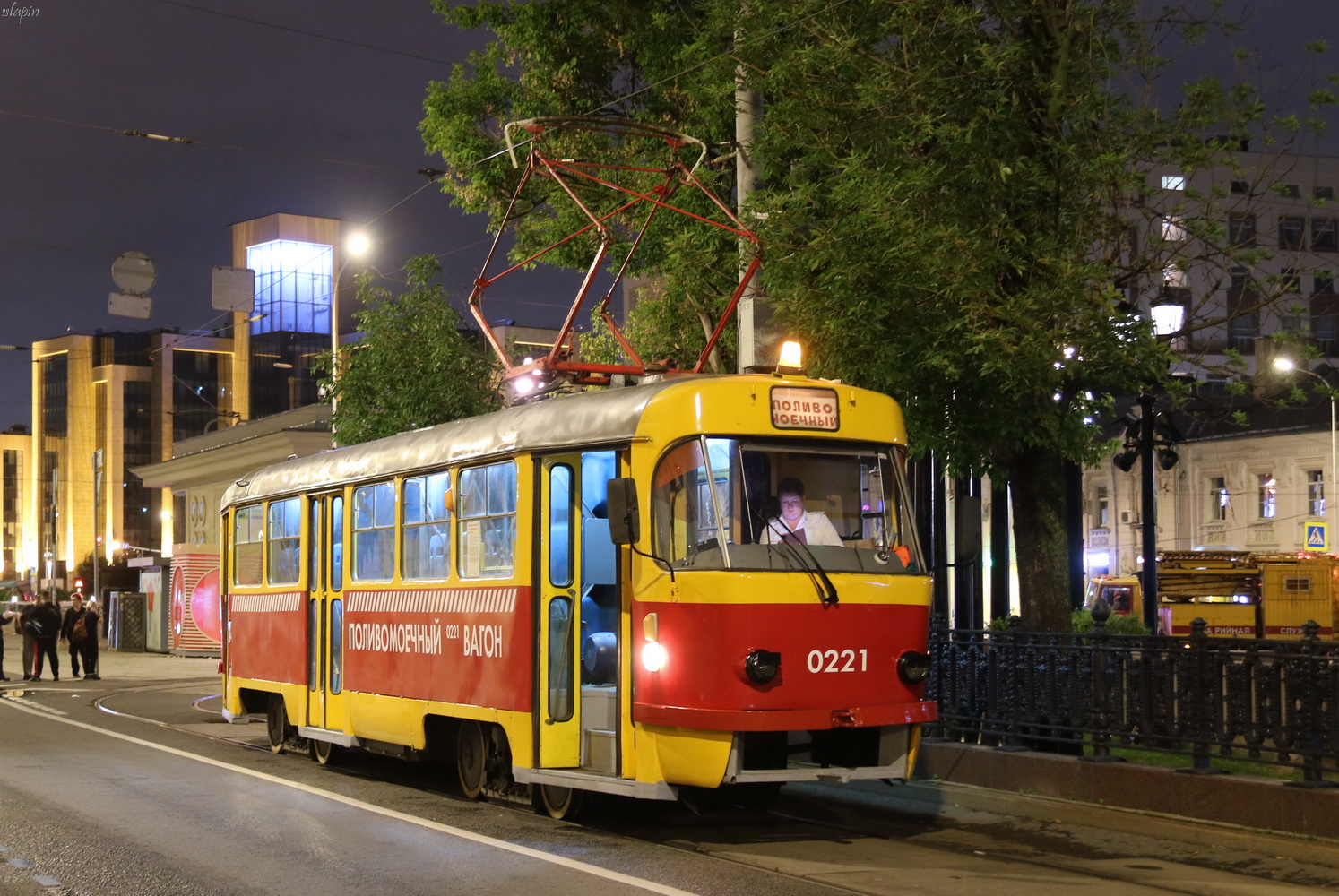 Москва, Tatra T3SU № 0221; Москва — День Московского транспорта — 2024 (ночные репетиции парада трамваев 06.07.2024 и 11.07.2024, парад и выставка трамваев 13.07.2024)