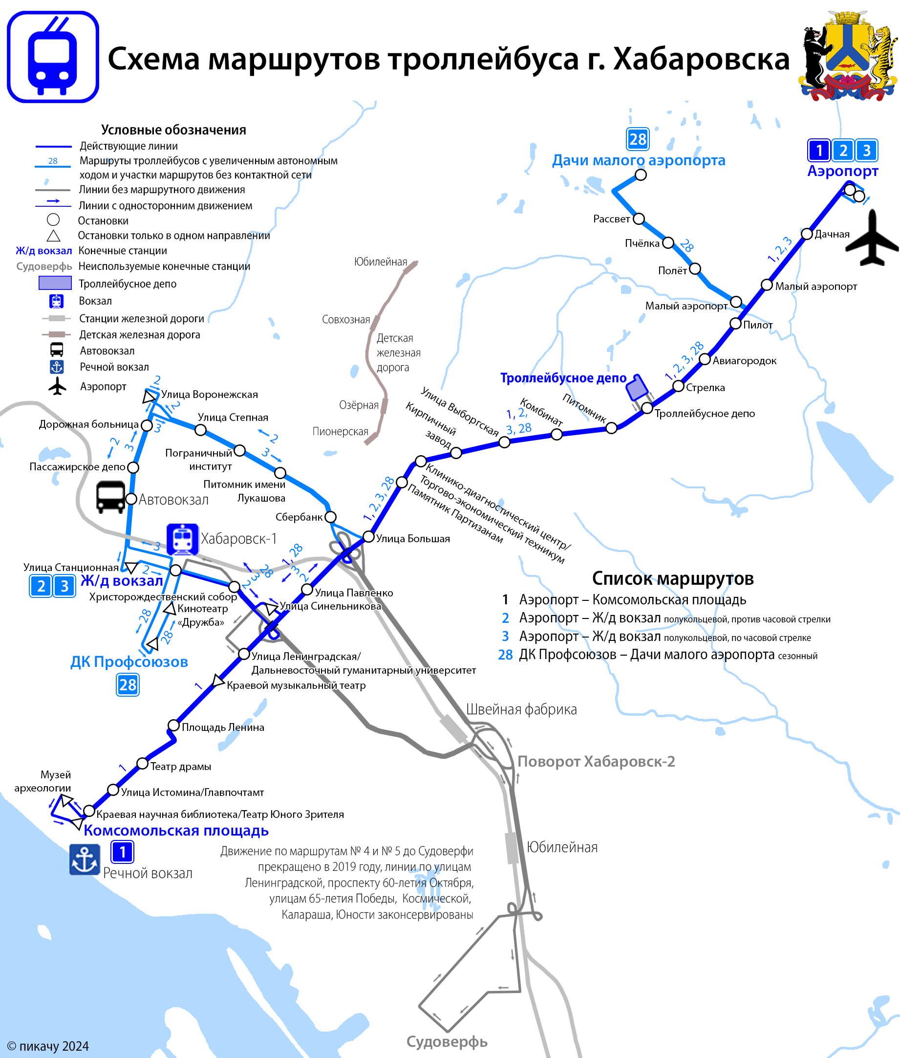 Хабаровск — Схемы