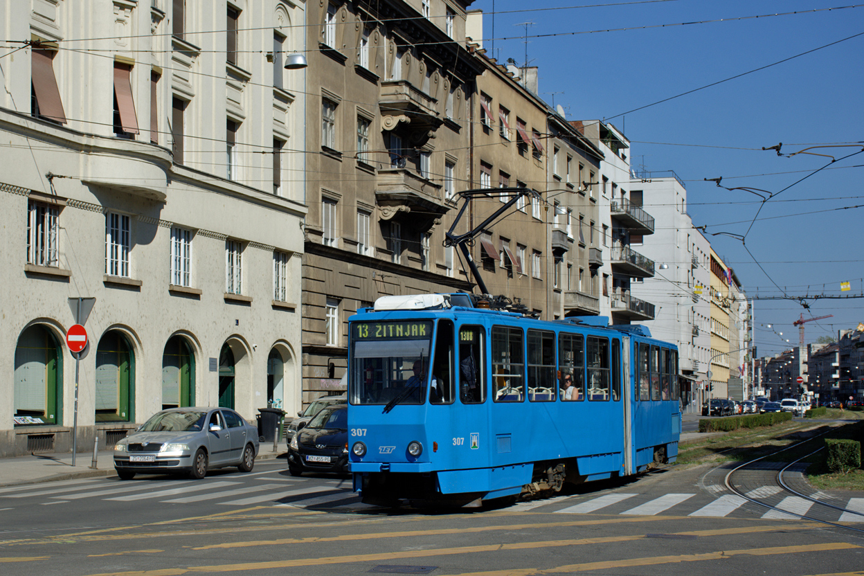 Загреб, Tatra KT4YU № 307