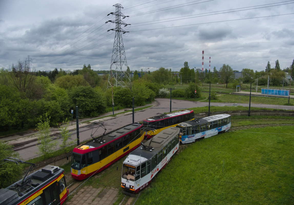 Лодзь, Konstal/MPK 805N-M14 № 2838; Лодзь, Konstal 805Na № 1600