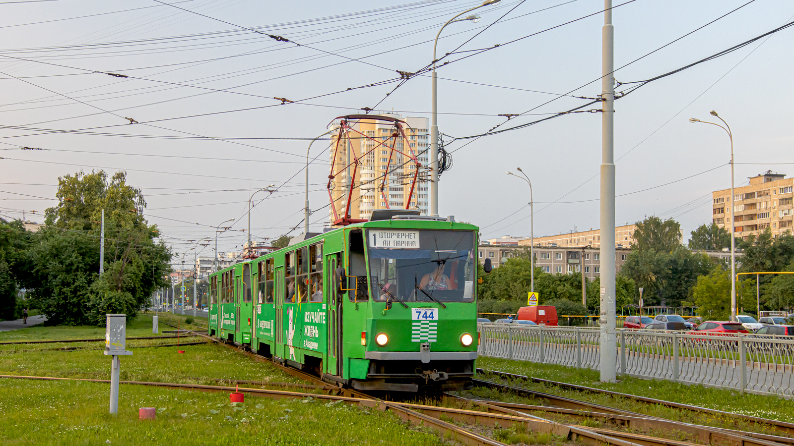 Екатеринбург, Tatra T6B5SU № 744