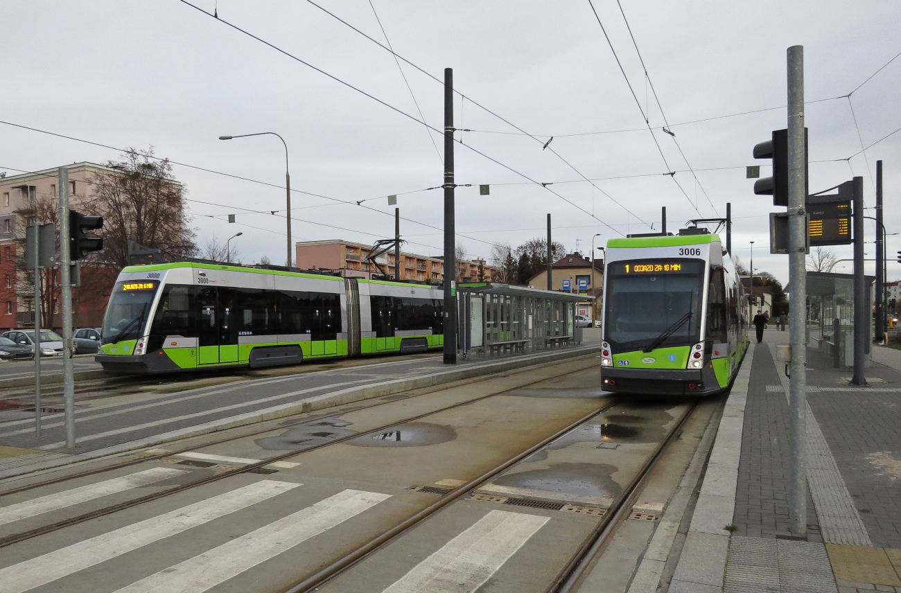 Ольштын, Solaris Tramino S111o № 3006; Ольштын — Трамвайные линии и инфраструктура