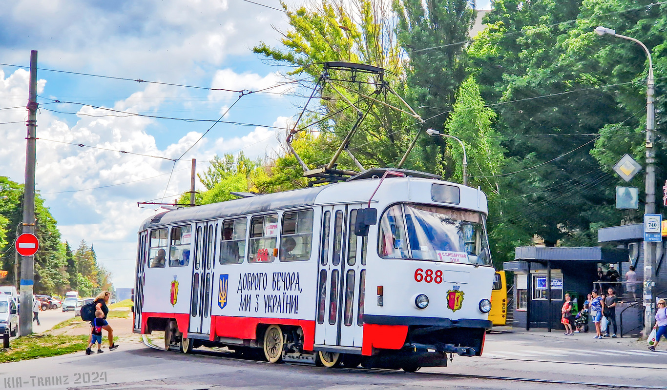 Каменское, Tatra T3SU № 688