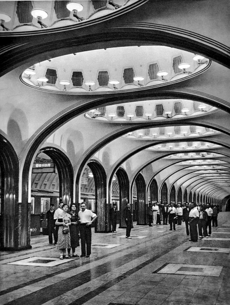 Moscow — Metro — [2] Zamoskvoretskaya Line; Moscow — Metropolitan — historical photos (1933-1991)