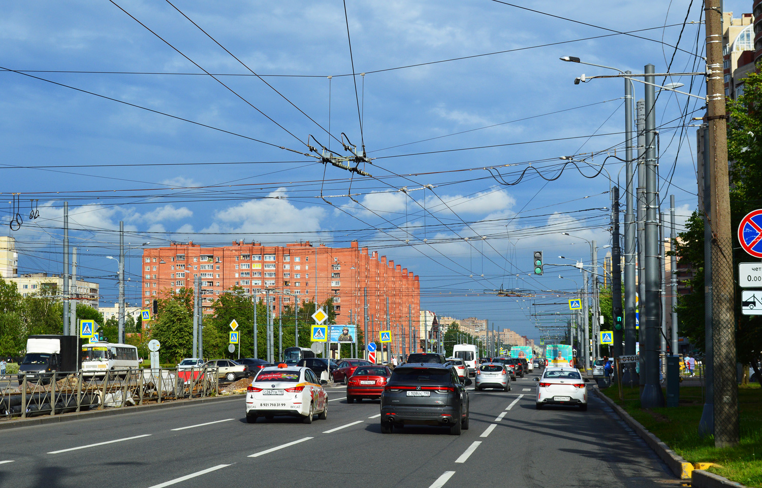 სანქტ-პეტერბურგი — Trolleybus lines and infrastructure