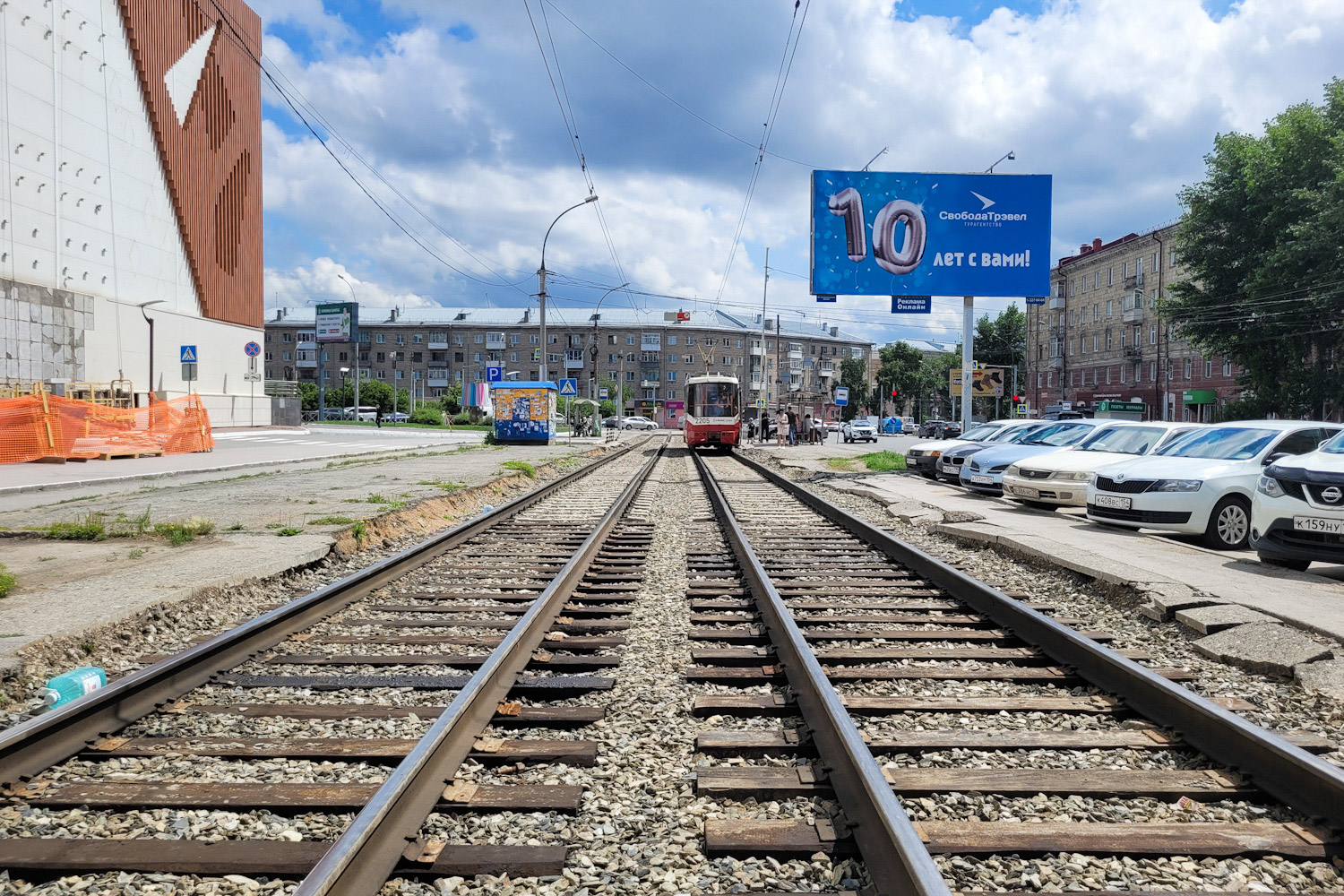 Novosibirskas — Tram road