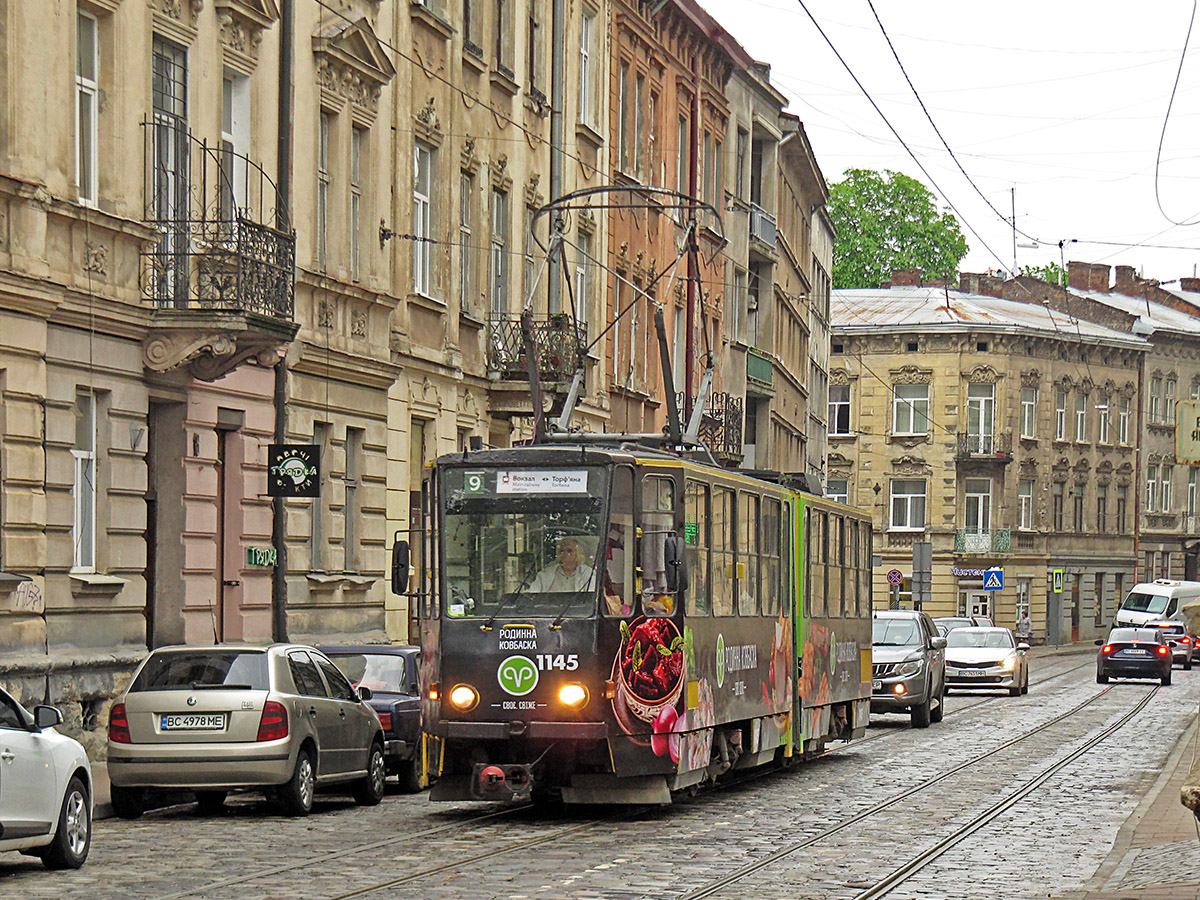 Львов, Tatra KT4SU № 1145