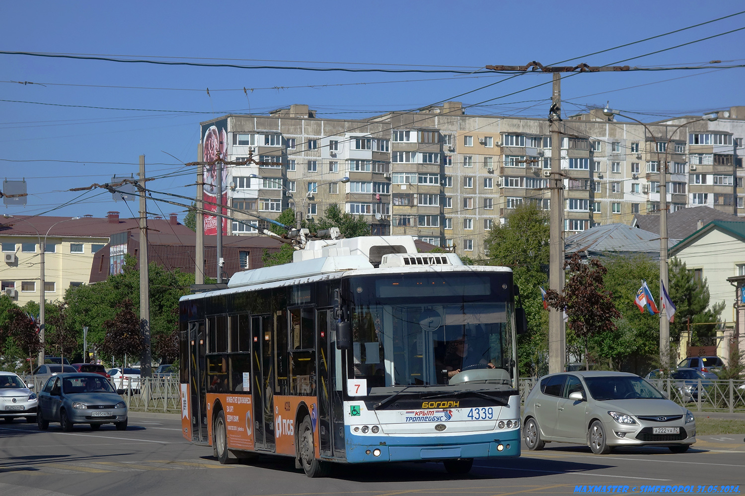Крымский троллейбус, Богдан Т70110 № 4339