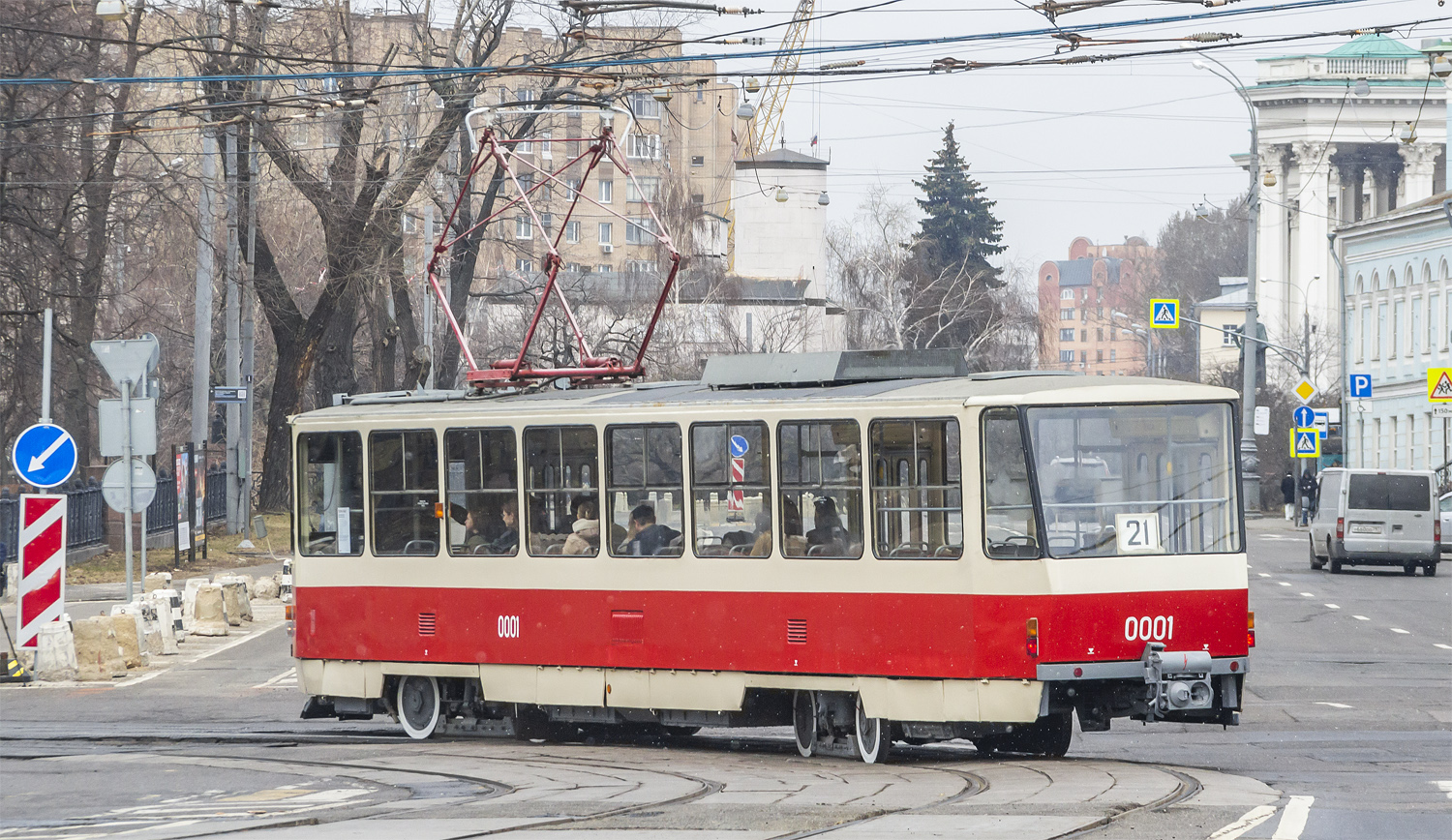 Москва, Tatra T6B5SU № 0001; Москва — Празднование 125-летия Московского трамвая (репетиции парада 29.03.2024 и 03.04.2024, парад и выставка трамваев 06.04.2024)