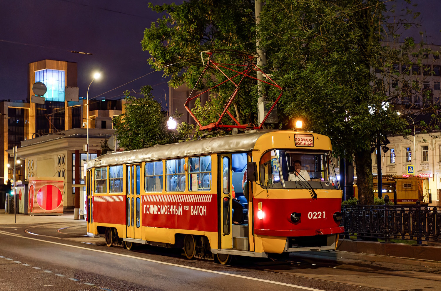Москва, Tatra T3SU № 0221; Москва — День Московского транспорта — 2024 (ночные репетиции парада трамваев 06.07.2024 и 11.07.2024, парад и выставка трамваев 13.07.2024)