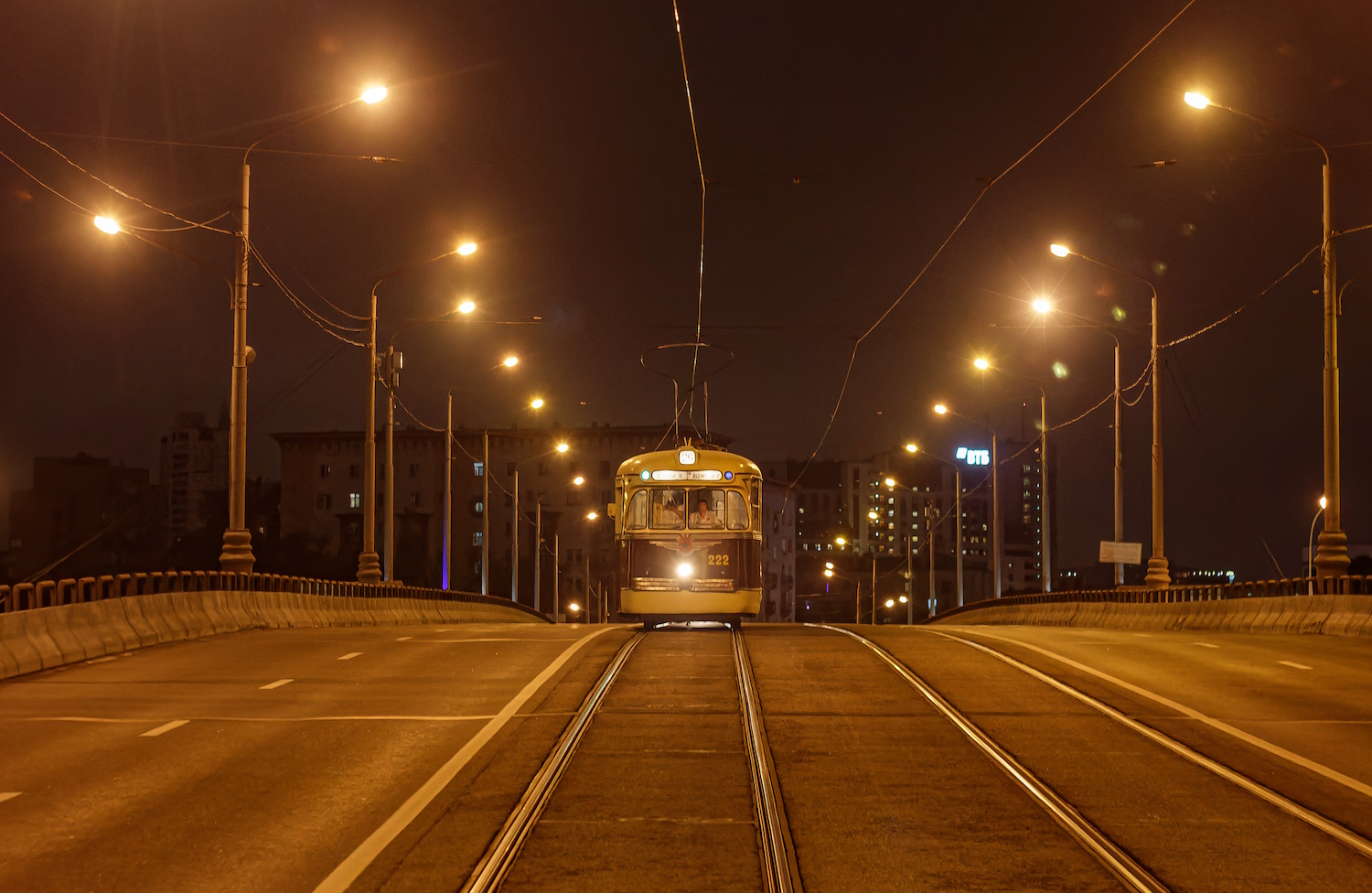 Moskwa, RVZ-6 Nr 222; Moskwa — Moscow Transport Day — 2024 (night rehearsals of the tram parade on 07/06/2024 and 07/11/2024, parade and tram exhibition on 07/13/2024)