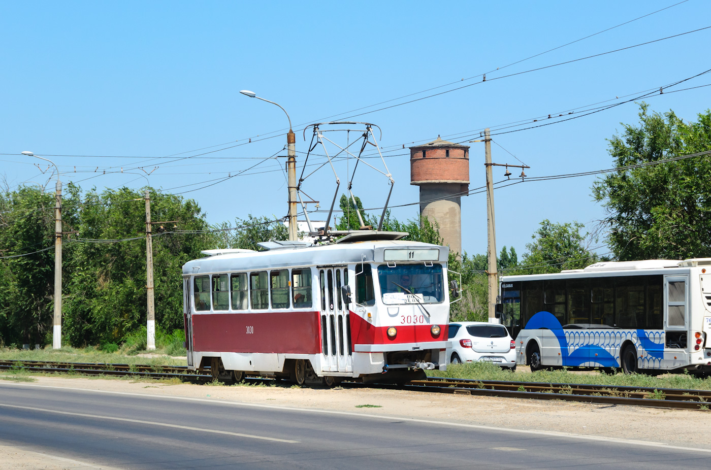 Волгоград, Tatra T3SU мод. ВЗСМ № 3030