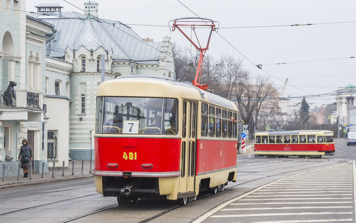 Москва, Tatra T3SU (двухдверная) № 481; Москва — Празднование 125-летия Московского трамвая (репетиции парада 29.03.2024 и 03.04.2024, парад и выставка трамваев 06.04.2024)