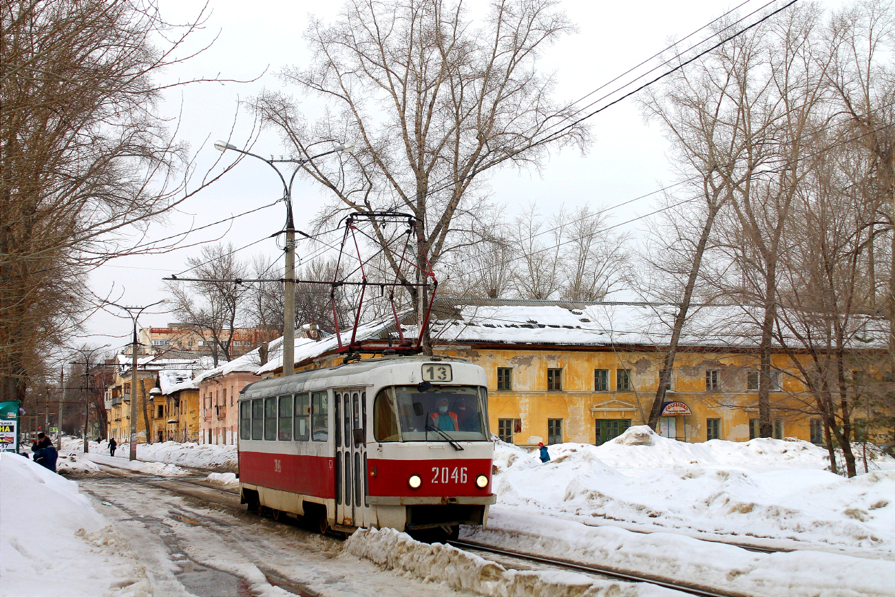 Самара, Tatra T3SU (двухдверная) № 2046